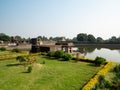 Kapur Lake Infront of Ship Palace of Mandu. Royalty Free Stock Photo