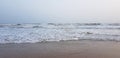 karachi hawksbay beach view. blue sky and sea waves