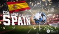 Spain winning fifa women\'s football with celebration stadium