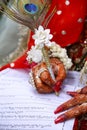 Muslim Bride Signing her Nikah Nama, Marriage License