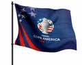 Copa America 2024 tournament Flag with logo