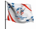 Copa America 2024 tournament Flag with logo