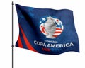 Copa America 2024 tournament Flag with logo