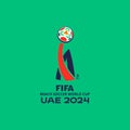 FIFA Beach Soccer World Cup UAE 2024 vector illustration.