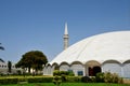 Masjid Tooba or Round Mosque with marble dome minaret and gardens Defence Karachi Pakistan