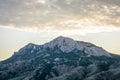 Karadag mountain at sunset landscape photo