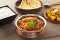 Karahi Lamb Indian Curry with Apricots Royalty Free Stock Photo