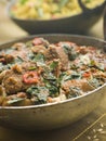 Karai Dish with Lamb Methi Gosht Royalty Free Stock Photo