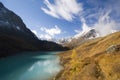Karakabak lake and mountains Royalty Free Stock Photo