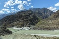 Karakoram Highway, Chillas, Diamer, Gilgit Baltistan, Northern Pakista Royalty Free Stock Photo