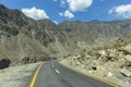 Karakoram Highway, Chillas, Diamer, Gilgit Baltistan, Northern Pakista Royalty Free Stock Photo