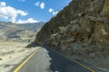 Karakoram Highway, Chillas, Diamer, Gilgit Baltistan, Northern Pakista Royalty Free Stock Photo