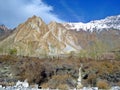 icy peak, Karakoram mountain range, Pakistan Royalty Free Stock Photo