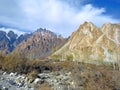 icy peak, Karakoram mountain range, Pakistan Royalty Free Stock Photo