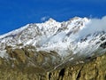 icy peak, Karakoram mountain range, Pakistan Royalty Free Stock Photo