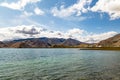 Karakul Lake along Karakorum Highway, Xinjiang, 3600m, it is the highest lake in Pamir Plateau Royalty Free Stock Photo