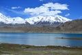 Karakul lake and pamir mountains in Xinjiang, Karakorum highway, China