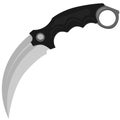 Karambit knife. Vector illustration on a white background Royalty Free Stock Photo