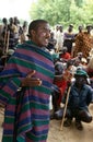A Karamojong village gathering, Uganda