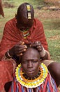 Karamojong villagers, Uganda