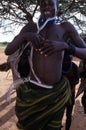 Karamojong villagers, Uganda Royalty Free Stock Photo