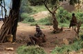 Karamojong villagers, Uganda Royalty Free Stock Photo
