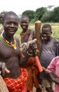 Karamojong villagers, Uganda Royalty Free Stock Photo