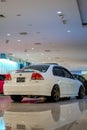 Modified white Honda Civic VTi sedan