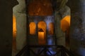 Karanlik Kilise interior -the dark church in the Goreme Open Air Museum, Goreme, Cappadocia, Turkey Royalty Free Stock Photo
