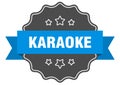 karaoke label. karaoke isolated seal. sticker. sign