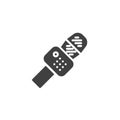 Karaoke microphone vector icon