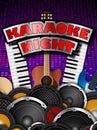 Karaoke Night Poster Royalty Free Stock Photo