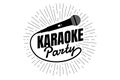 Karaoke Party Night Live Show Open Mike Sign. Classic Performer Microphone With Line Rays. Vector Mic Music Nightlife