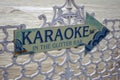 Karaoke sign on brighton pier