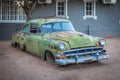 Karas Region, Namibia - 07 10 2018: abandoned car at The Canyon Roadhouse, Fish River Canyon. Royalty Free Stock Photo