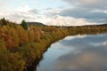 Nature reflected in a Karasjok river