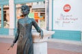 Karasz street and statue in Szeged, Hungary