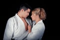 Karate Couple Passion Royalty Free Stock Photo