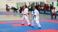 Karate female fighters