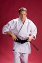 Karate Fighter Royalty Free Stock Photo