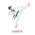 Fighting Karate Japanese sport Oriental combat art