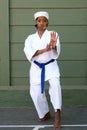 Karate girl Royalty Free Stock Photo