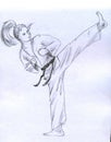 Karate girl