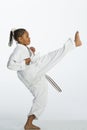 Karate Kick! Royalty Free Stock Photo