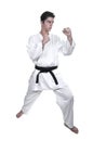 Karate male fighter young