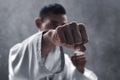 Karate martial arts fighter training