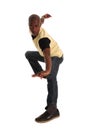Karate Pose African Man Royalty Free Stock Photo