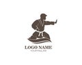 karate,taekwondo kick logo vector illustration template