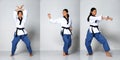 12 years old sport teenager wear TaeKwonDo Karate Uniform 