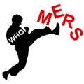 Karate wins Mers Corona Virus sign.